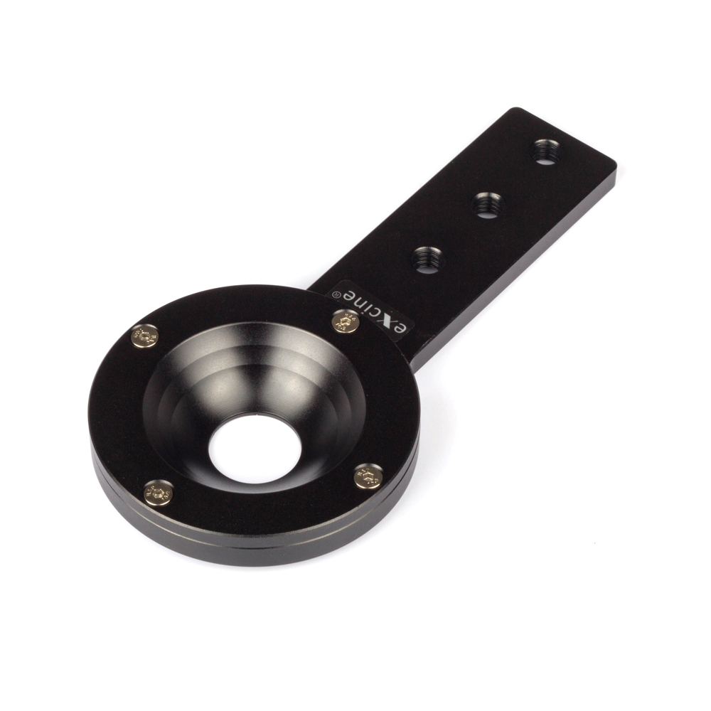 Camera Slider Rail - 75mm półkula typ miski płaski Adapter