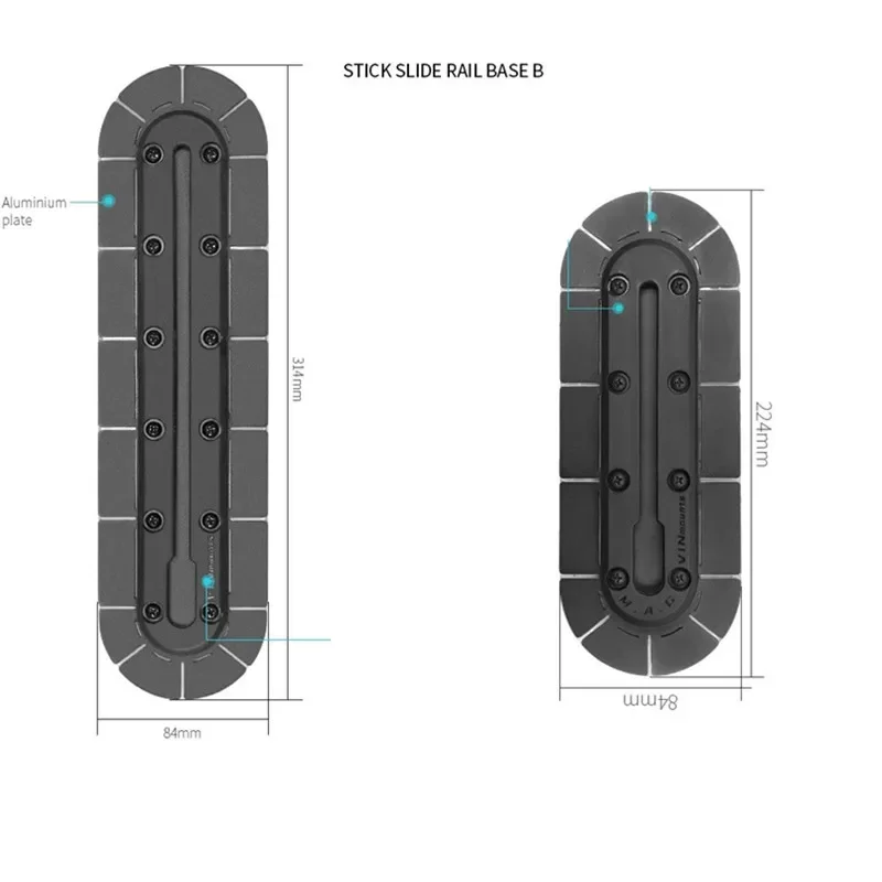 Camera Slider Rail - Taśma samoprzylepna Podstawa Szyna Uchwyt Uchwyt