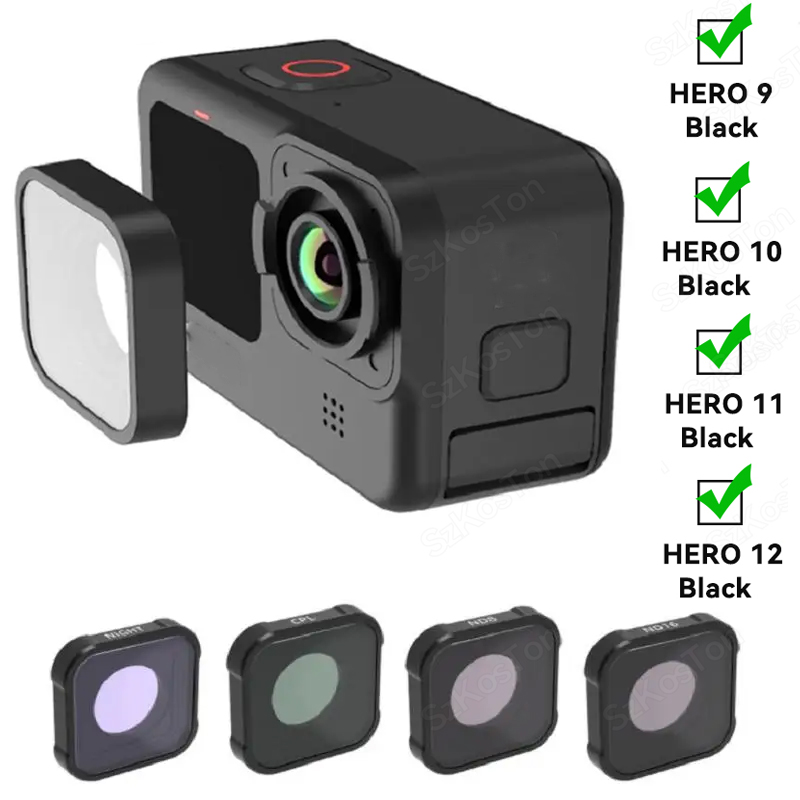 Gopro Action Camera Hero 11 Black - Zestaw filtrów CPL UV ND8 ND16