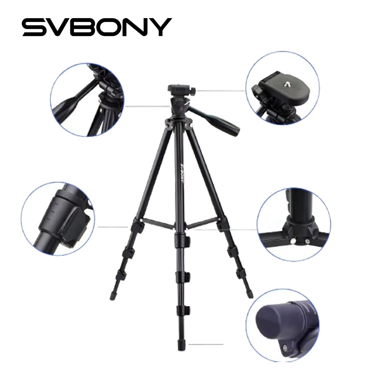 Photography Pro - SVBONY SV101 fotograficzny uniwersalny statyw regulowany