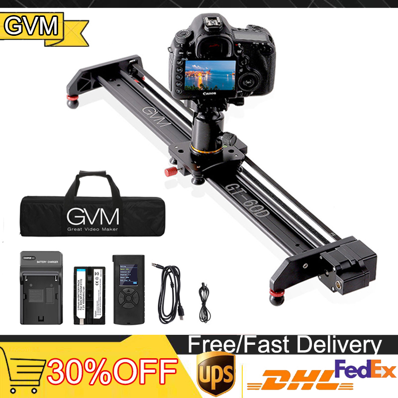 Camera Slider Rail - GVM GT-60D 27-calowy zmotoryzowany suwak kamery