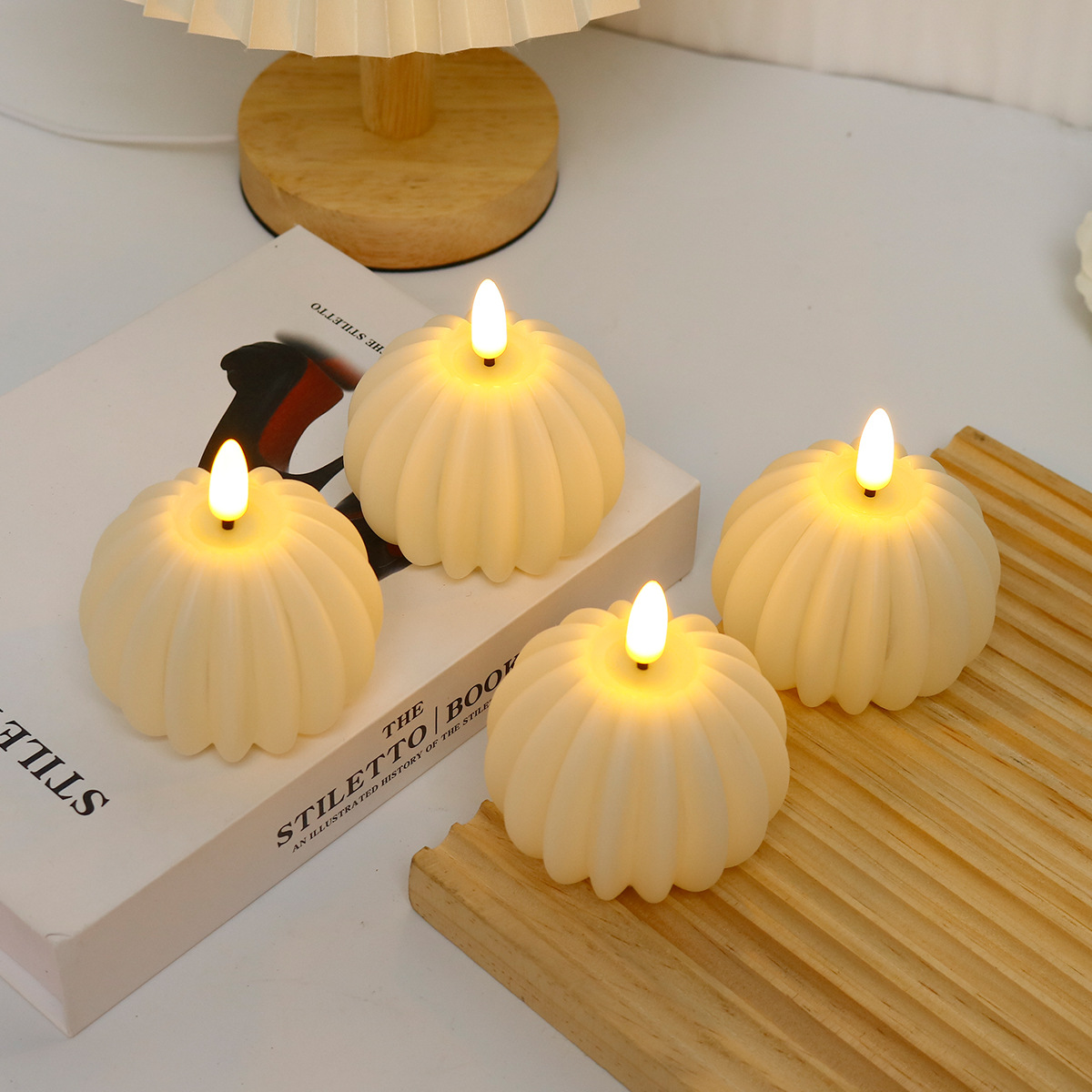 Świeca LED w kształcie kostki  – Photography Wedding recenzja i cena