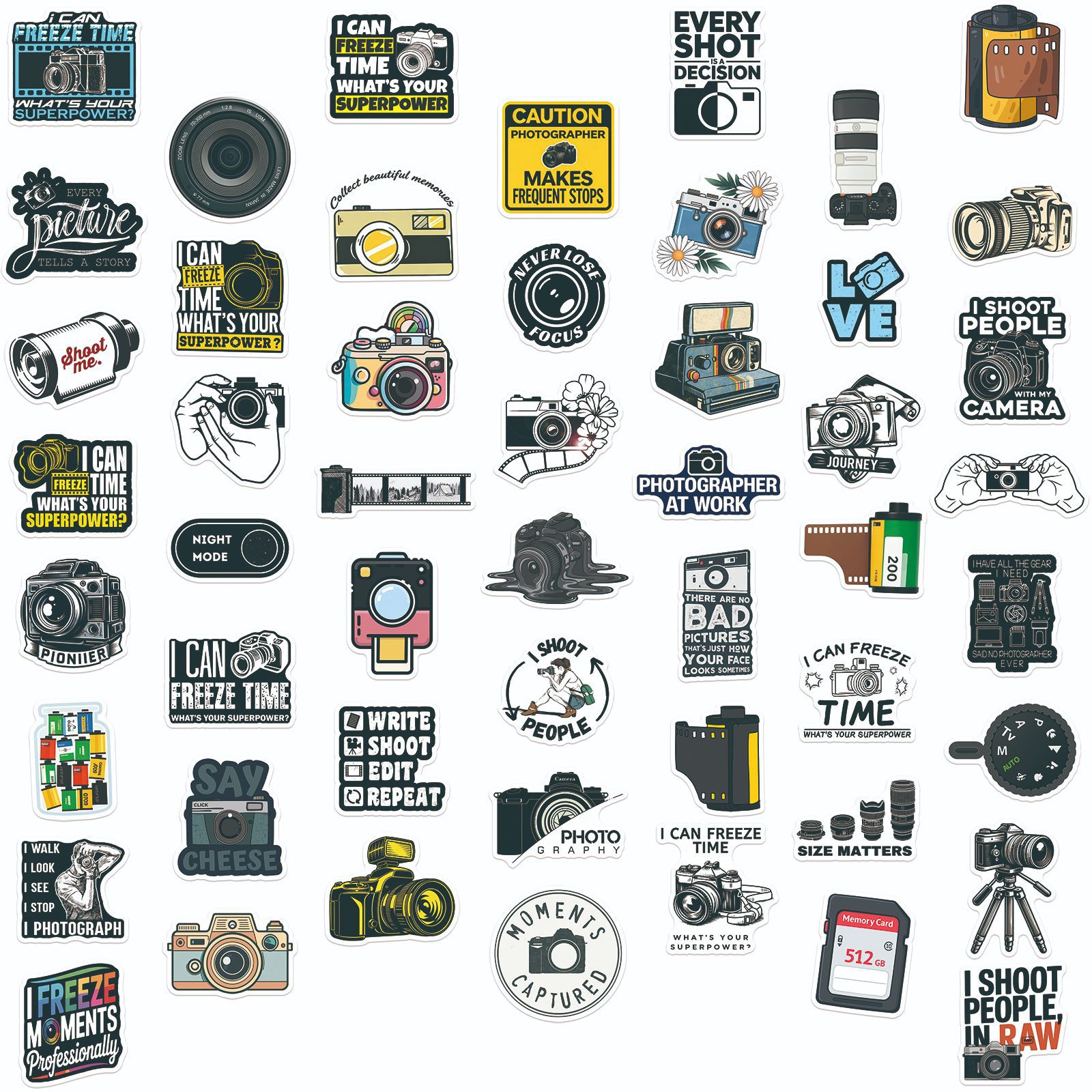50 szt. Naklejki w stylu vinta – Photography Journal recenzja i cena