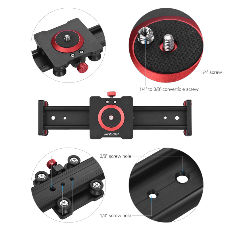 Andoer 50cm/20 cali suwak do a – Camera Slider Rail recenzja i cena