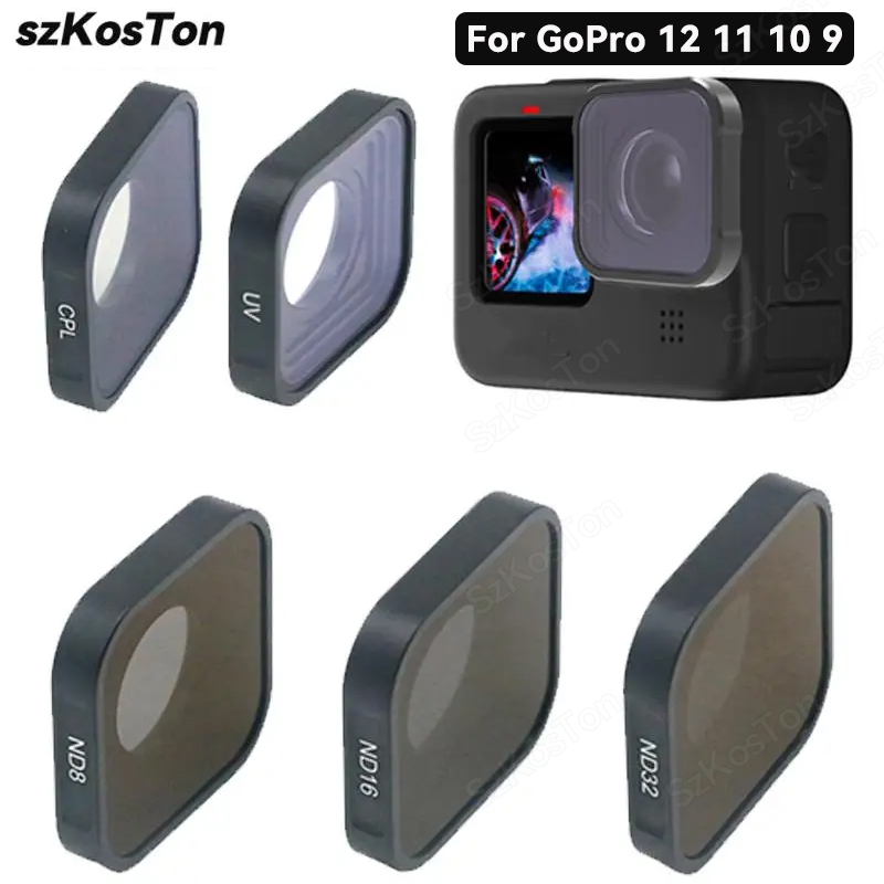 Filtr UV CPL ND8 ND16 ND32 do  – Gopro Action Camera Hero 11 Black recenzja i cena