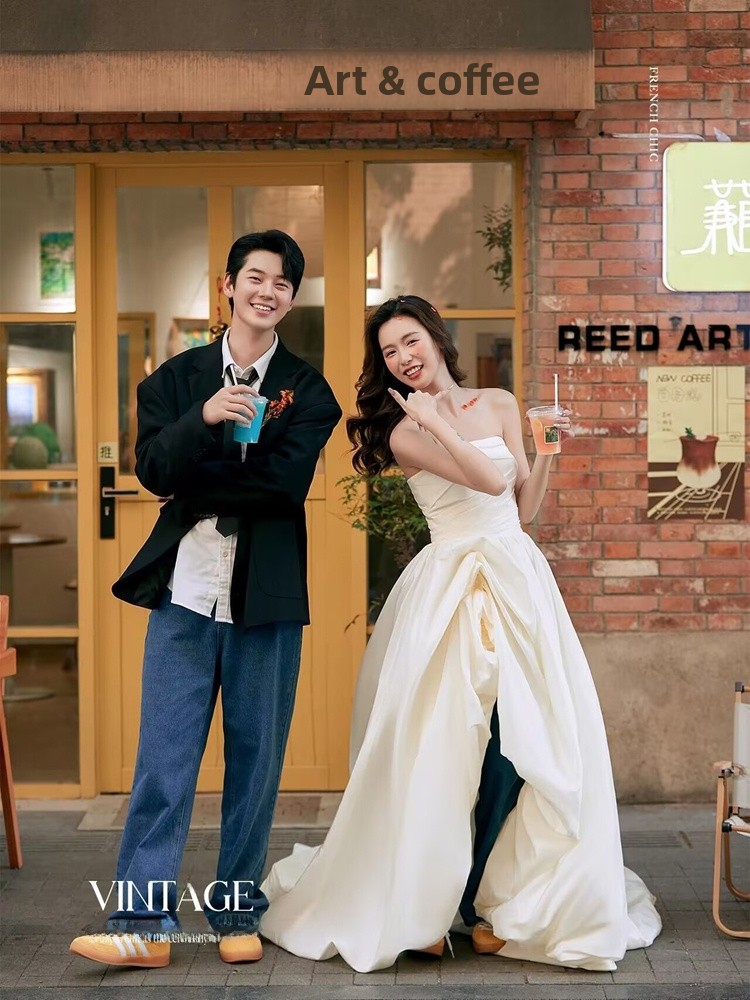 Modne koreańskie dżinsowe stro – Photography Wedding recenzja i cena