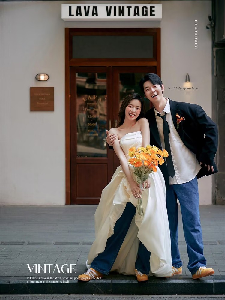 Modne koreańskie dżinsowe stro – Photography Wedding recenzja i cena