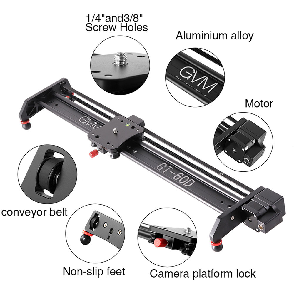 GVM GT-60D 27-calowy zmotoryzo – Camera Slider Rail recenzja i cena